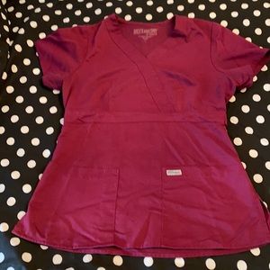 Greys Anatomy Scrub top v neck need of small stitch otherwise good condition